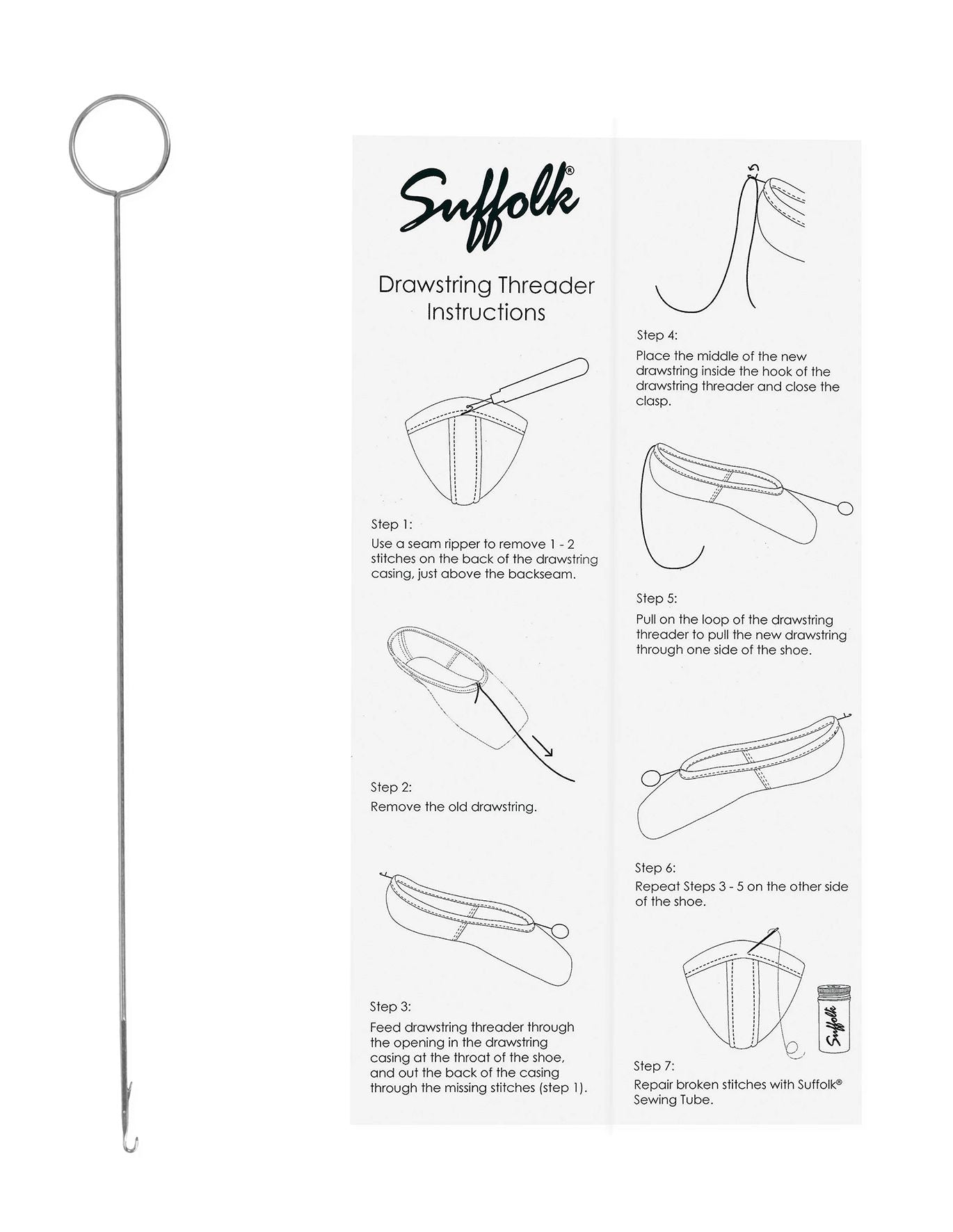 Pointe Shoe Drawstring Threader