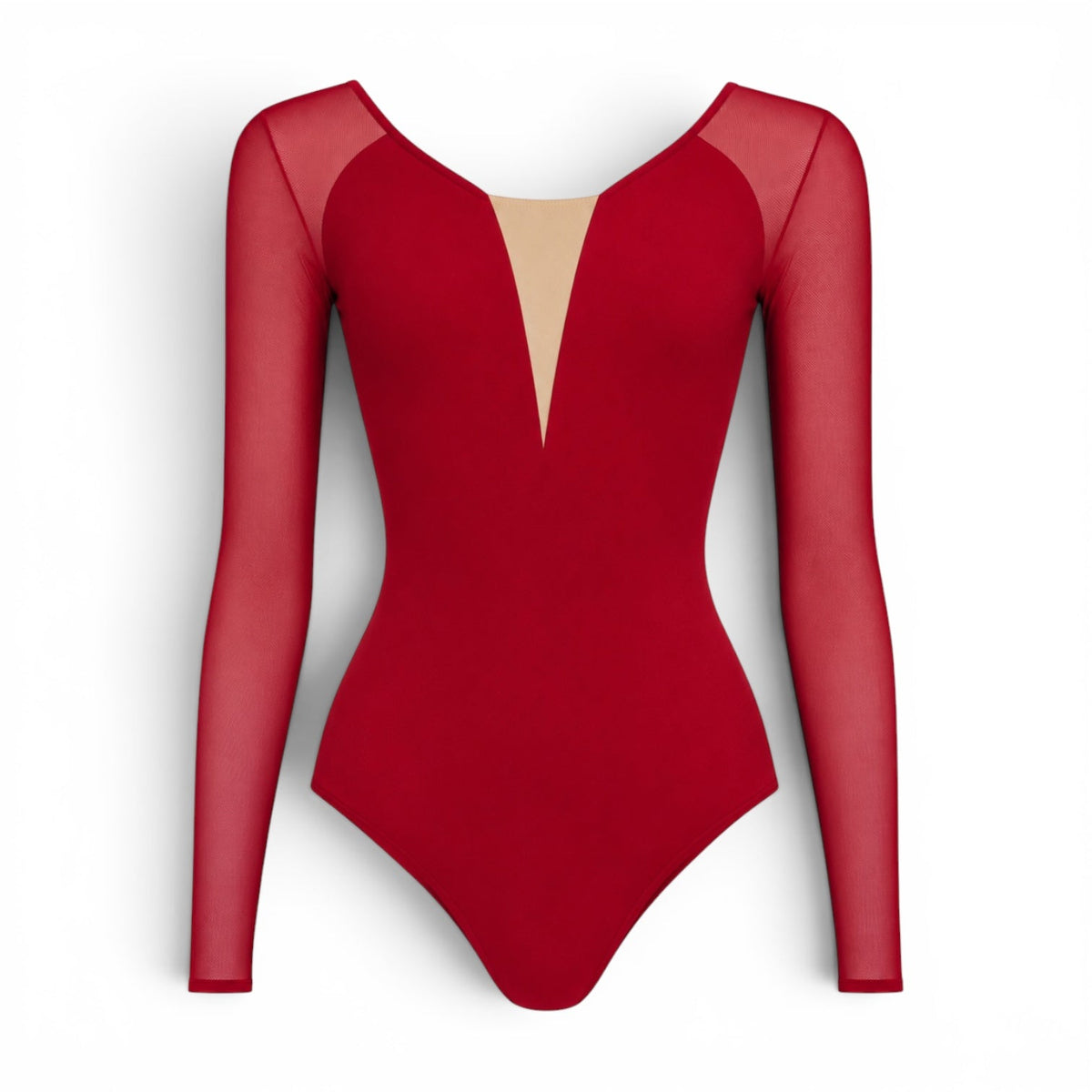 Grishko Carlotta Sleeved Leotard - Red - Collective DancewearGrishko Carlotta Sleeved Leotard - Red#mLeotardCollective Dancewear