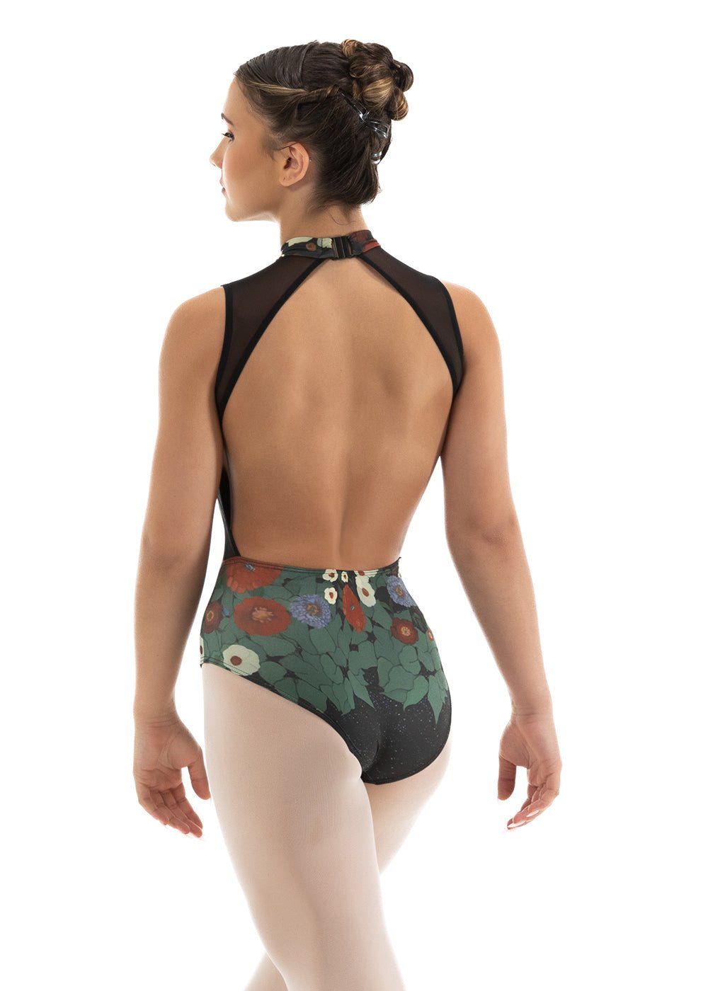 Grishko Darva Hight Neck Leotard with Cat Print - THE COLLECTIVE DANCEWEARGrishko Darva Hight Neck Leotard with Cat PrintmLeotardTHE COLLECTIVE DANCEWEAR