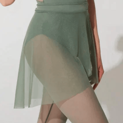 Grishko Echo Mesh Sab Skirt - Olive - THE COLLECTIVE DANCEWEARGrishko Echo Mesh Sab Skirt - OlivemLeotardTHE COLLECTIVE DANCEWEAR