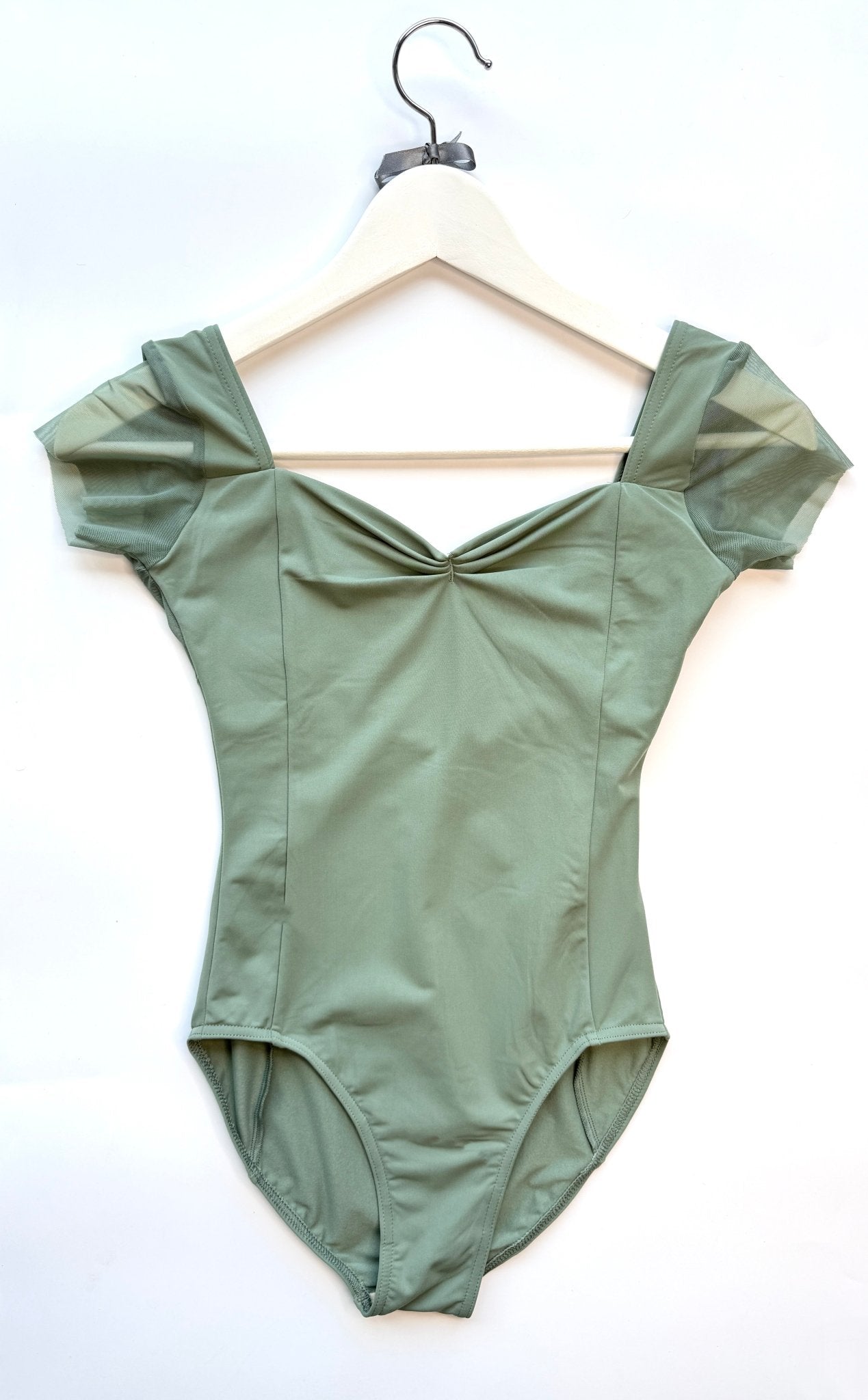 Grishko Effie Cap Sleeve Leotard with Mesh - Olive - THE COLLECTIVE DANCEWEARGrishko Effie Cap Sleeve Leotard with Mesh - OlivemLeotardTHE COLLECTIVE DANCEWEAR