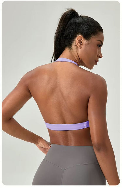 Halter Neck Dance Top w. Twisted Front - Lilac - THE COLLECTIVE DANCEWEARHalter Neck Dance Top w. Twisted Front - LilacmSports TopTHE COLLECTIVE DANCEWEAR