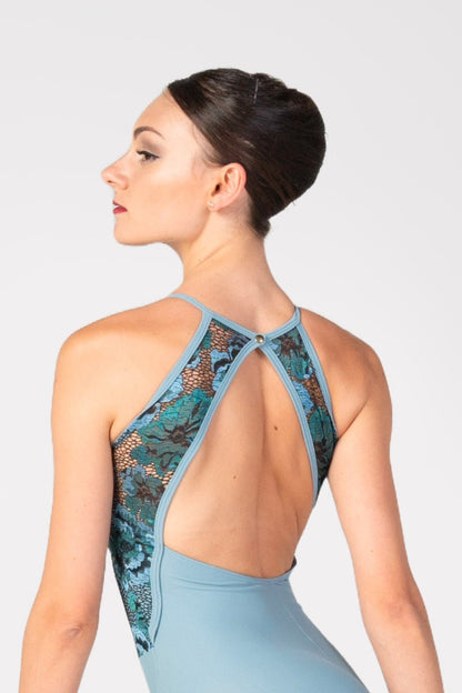Harmony High Neck Lace Leotard - Peacock Blue - THE COLLECTIVE DANCEWEARHarmony High Neck Lace Leotard - Peacock BluemLeotardTHE COLLECTIVE DANCEWEAR