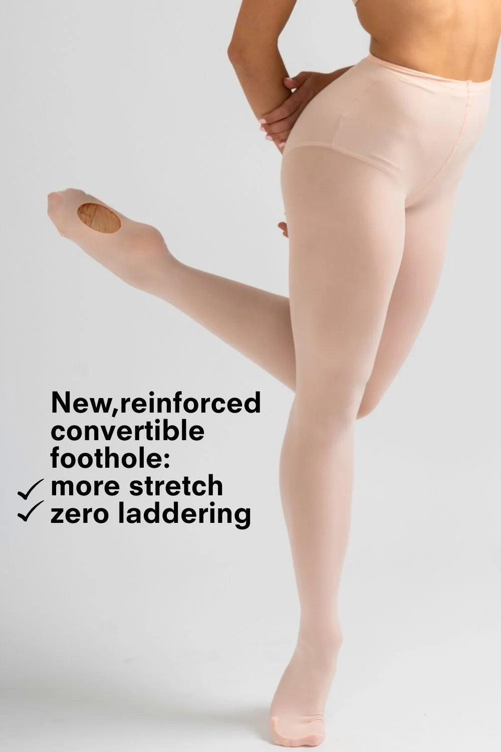 Imperfect Pointes Ballet Tights Convertible - Pink