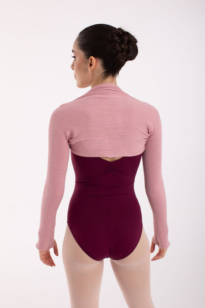 Intermezzo Darcy Knitted Warmup Shrug in Bamboo - Pink - THE COLLECTIVE DANCEWEARIntermezzo Darcy Knitted Warmup Shrug in Bamboo - Pink#mwarm upsTHE COLLECTIVE DANCEWEAR