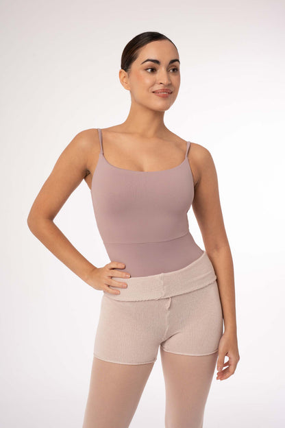 Intermezzo Dotti Knitted Shorts in Bamboo - Pale Cream