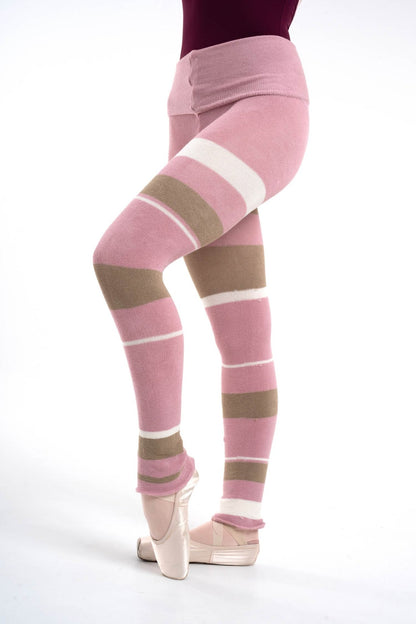 Intermezzo Eztra Knitted Warmup Pants in Bamboo - Pink, Beige & Cream - THE COLLECTIVE DANCEWEARIntermezzo Eztra Knitted Warmup Pants in Bamboo - Pink, Beige & Cream#mwarm upsTHE COLLECTIVE DANCEWEAR