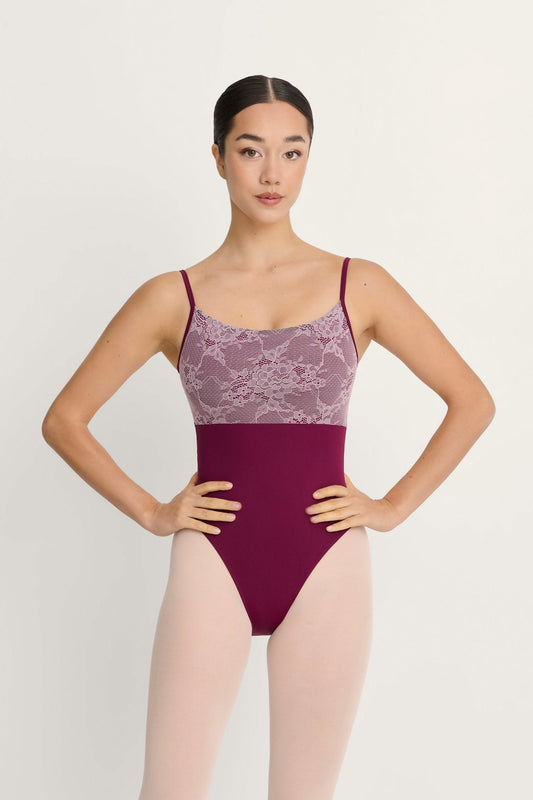 Intermezzo Haley Camisole Leotard with Lace - Garnet - THE COLLECTIVE DANCEWEARIntermezzo Haley Camisole Leotard with Lace - GarnetmLeotardTHE COLLECTIVE DANCEWEAR