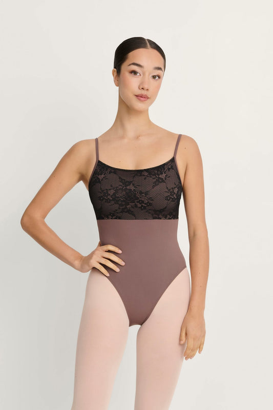 Intermezzo Haley Camisole Leotard with Lace - Mink - THE COLLECTIVE DANCEWEARIntermezzo Haley Camisole Leotard with Lace - MinkmLeotardTHE COLLECTIVE DANCEWEAR