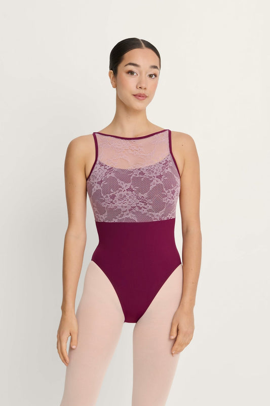 Intermezzo Heaven Tank Leotard With Lace - Garnet - THE COLLECTIVE DANCEWEARIntermezzo Heaven Tank Leotard With Lace - GarnetmLeotardTHE COLLECTIVE DANCEWEAR