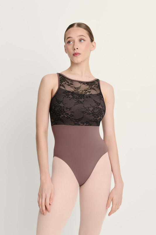 Intermezzo Heaven Tank Leotard With Lace - Mink - THE COLLECTIVE DANCEWEARIntermezzo Heaven Tank Leotard With Lace - MinkmLeotardTHE COLLECTIVE DANCEWEAR