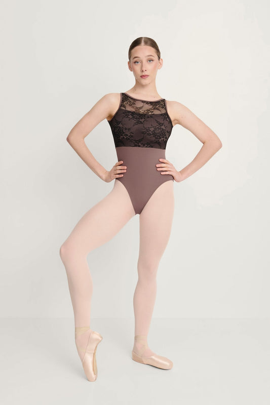 Intermezzo Heaven Tank Leotard With Lace - Mink - THE COLLECTIVE DANCEWEARIntermezzo Heaven Tank Leotard With Lace - MinkmLeotardTHE COLLECTIVE DANCEWEAR