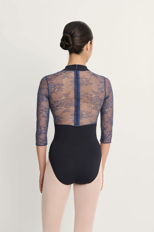 Intermezzo Hope 3/4 Length Sleeve Lace Leotard - Black - THE COLLECTIVE DANCEWEARIntermezzo Hope 3/4 Length Sleeve Lace Leotard - BlackmLeotardTHE COLLECTIVE DANCEWEAR