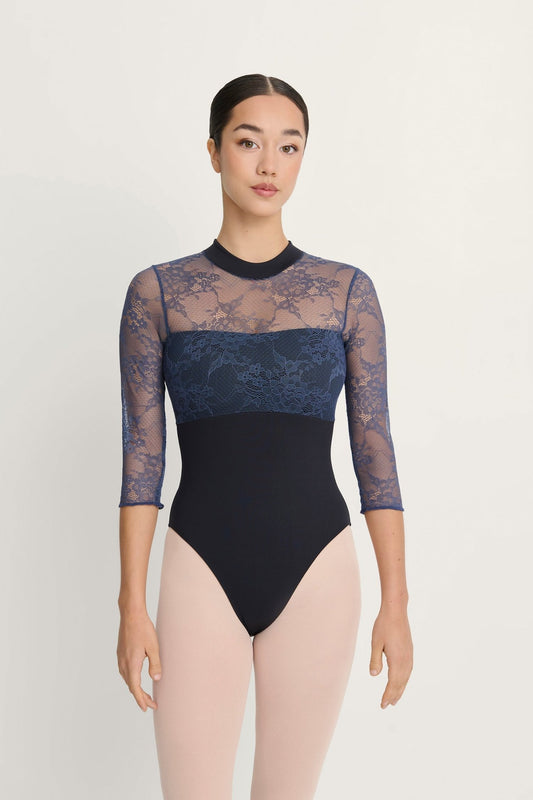 Intermezzo Hope 3/4 Length Sleeve Lace Leotard - Black - THE COLLECTIVE DANCEWEARIntermezzo Hope 3/4 Length Sleeve Lace Leotard - BlackmLeotardTHE COLLECTIVE DANCEWEAR