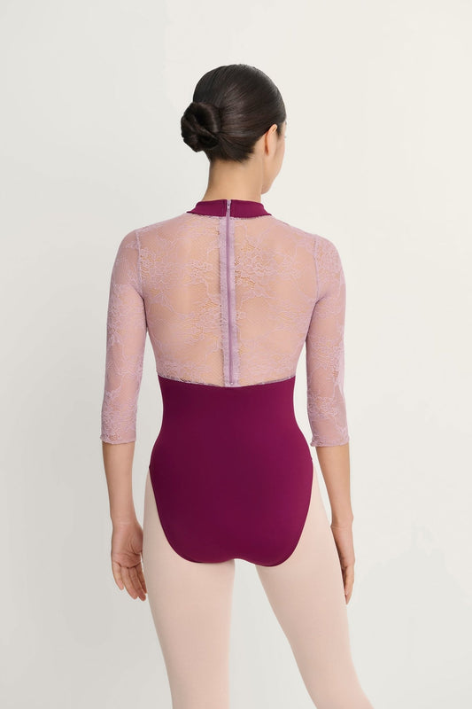 Intermezzo Hope 3/4 Length Sleeve Lace Leotard - Garnet - THE COLLECTIVE DANCEWEARIntermezzo Hope 3/4 Length Sleeve Lace Leotard - GarnetmLeotardTHE COLLECTIVE DANCEWEAR