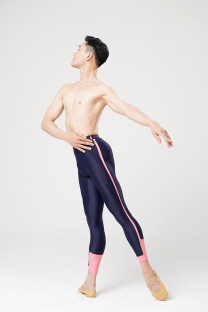 KeithLink Navy Tights With Salmon Pink Stripe - THE COLLECTIVE DANCEWEARKeithLink Navy Tights With Salmon Pink Stripe#mSports LeggingsTHE COLLECTIVE DANCEWEAR