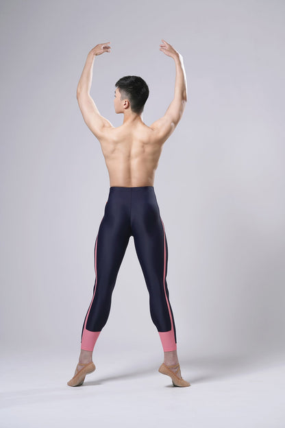 KeithLink Navy Tights With Salmon Pink Stripe - THE COLLECTIVE DANCEWEARKeithLink Navy Tights With Salmon Pink Stripe#mSports LeggingsTHE COLLECTIVE DANCEWEAR