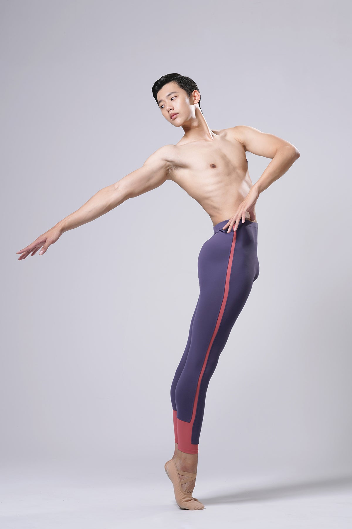 KeithLink Plum Purple Tights with Burnt Coral Stripe - THE COLLECTIVE DANCEWEARKeithLink Plum Purple Tights with Burnt Coral Stripe#mSports LeggingsTHE COLLECTIVE DANCEWEAR