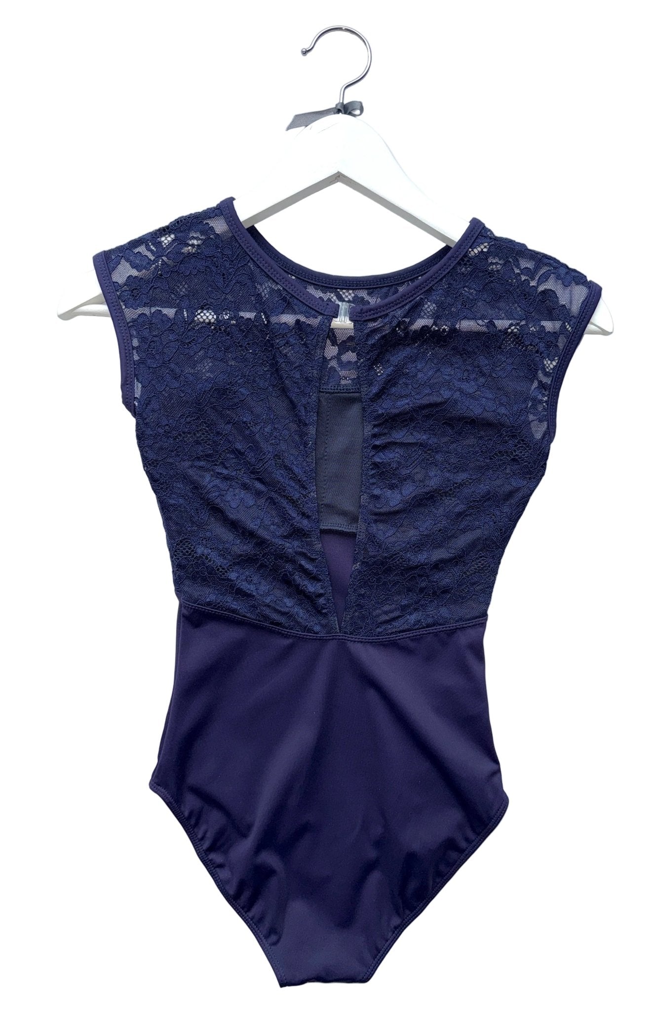 Lace Cap Sleeve Leotard - Navy - THE COLLECTIVE DANCEWEARLace Cap Sleeve Leotard - NavymLeotardTHE COLLECTIVE DANCEWEAR