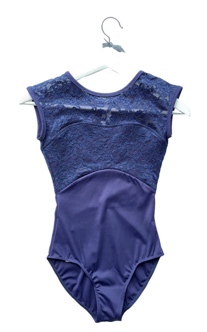 Lace Cap Sleeve Leotard - Navy - THE COLLECTIVE DANCEWEARLace Cap Sleeve Leotard - NavymLeotardTHE COLLECTIVE DANCEWEAR