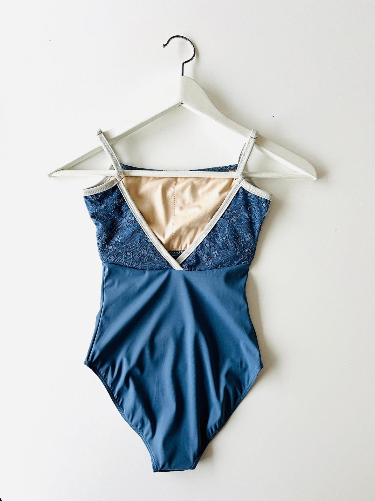 Lace Top Camisole Leotard - Blue - THE COLLECTIVE DANCEWEARLace Top Camisole Leotard - Blue#mLeotardTHE COLLECTIVE DANCEWEAR