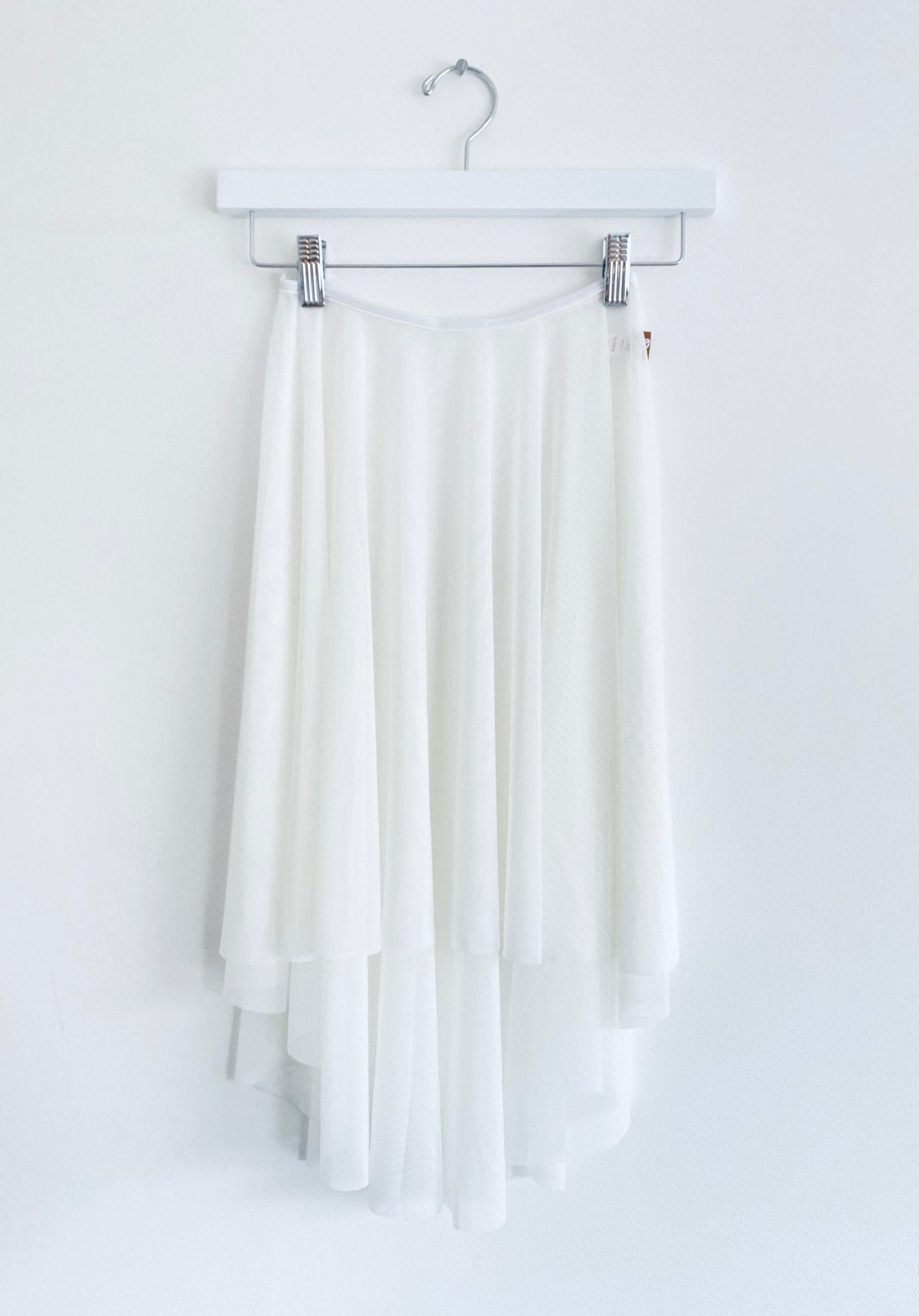 Long Mesh Practice Skirt - White - THE COLLECTIVE DANCEWEARLong Mesh Practice Skirt - White#mSkirtTHE COLLECTIVE DANCEWEAR