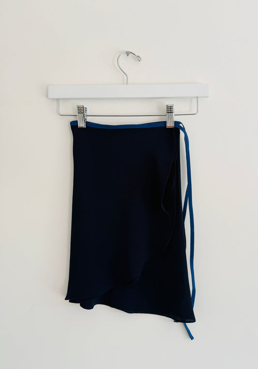 MaeWear Short Wrap Skirt - Navy - THE COLLECTIVE DANCEWEARMaeWear Short Wrap Skirt - NavymSKIRTTHE COLLECTIVE DANCEWEAR