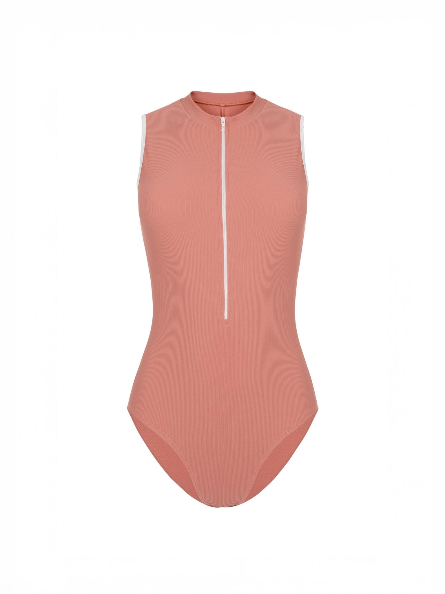 Mara Aura Zip Up Leotard - Coral - THE COLLECTIVE DANCEWEARMara Aura Zip Up Leotard - CoralmLeotardTHE COLLECTIVE DANCEWEAR