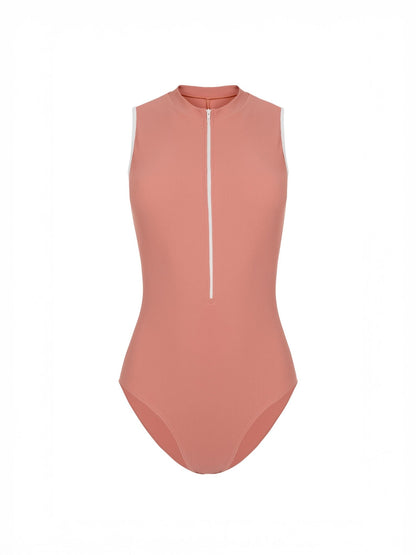 Mara Aura Zip Up Leotard - Coral - THE COLLECTIVE DANCEWEARMara Aura Zip Up Leotard - CoralmLeotardTHE COLLECTIVE DANCEWEAR