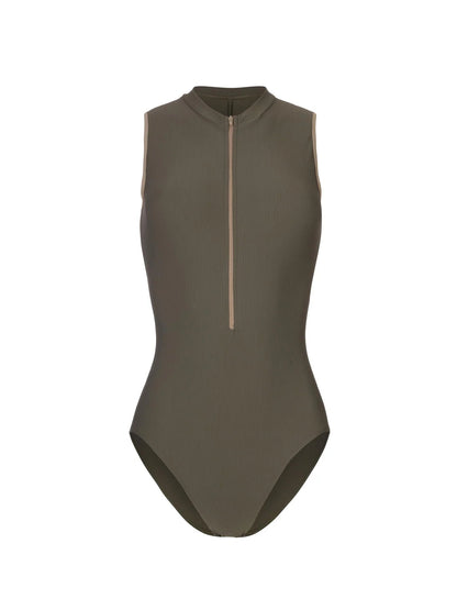 Mara Aura Zip Up Leotard - Deep Green - THE COLLECTIVE DANCEWEARMara Aura Zip Up Leotard - Deep GreenmLeotardTHE COLLECTIVE DANCEWEAR