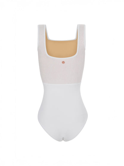 Mara Flora Leotard - Pearl White - THE COLLECTIVE DANCEWEARMara Flora Leotard - Pearl WhitemLeotardTHE COLLECTIVE DANCEWEAR