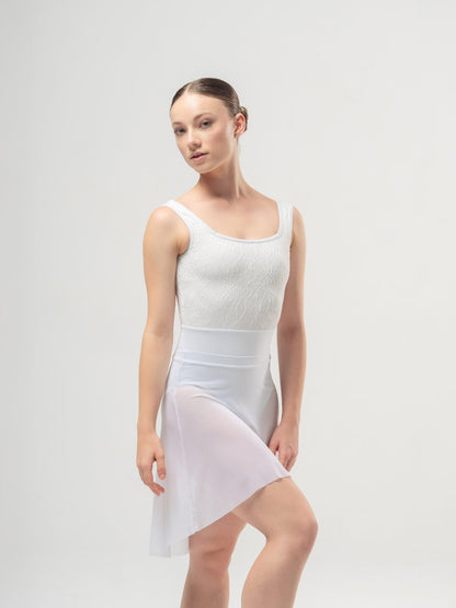 Mara Flora Leotard - Pearl White - THE COLLECTIVE DANCEWEARMara Flora Leotard - Pearl WhitemLeotardTHE COLLECTIVE DANCEWEAR