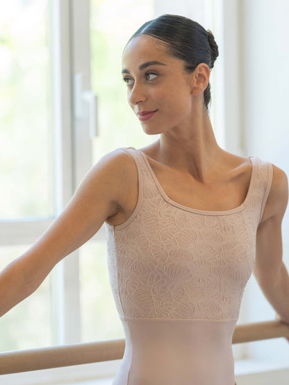 Mara Flora Leotard - Petal Pink - THE COLLECTIVE DANCEWEARMara Flora Leotard - Petal PinkmLeotardTHE COLLECTIVE DANCEWEAR