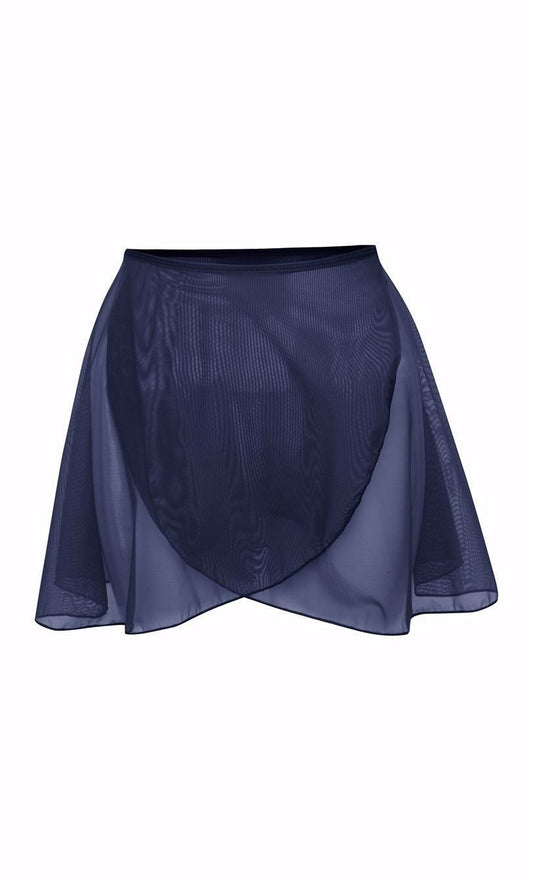 RAD Wrap Skirt - Fleur for Grades 6, 7 & 8 - Navy - THE COLLECTIVE DANCEWEARRAD Wrap Skirt - Fleur for Grades 6, 7 & 8 - NavymLeotardTHE COLLECTIVE DANCEWEAR