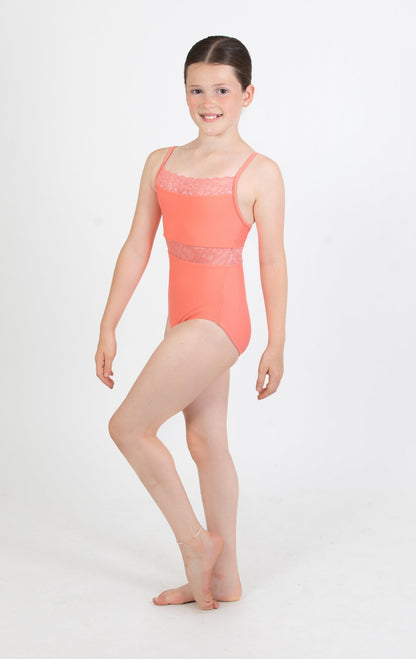 Sonata Ren Camisole Kids Leotard - Sonata Ren Camisole Leotard - Flamingo - Kids Collection#mLeotardTHE COLLECTIVE DANCEWEAR