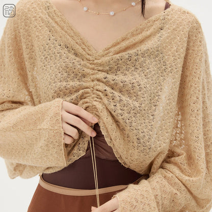 Sonnet Dance Oversized Warm Up Top - Beige - THE COLLECTIVE DANCEWEARSonnet Dance Oversized Warm Up Top - BeigemLeotardTHE COLLECTIVE DANCEWEAR