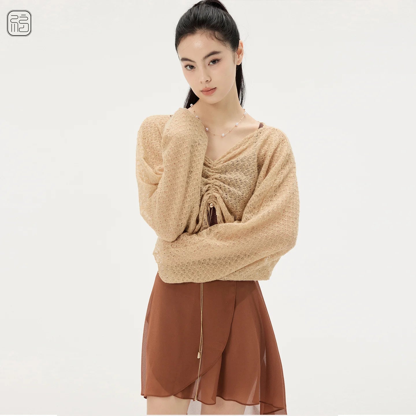 Sonnet Dance Oversized Warm Up Top - Beige - THE COLLECTIVE DANCEWEARSonnet Dance Oversized Warm Up Top - BeigemLeotardTHE COLLECTIVE DANCEWEAR