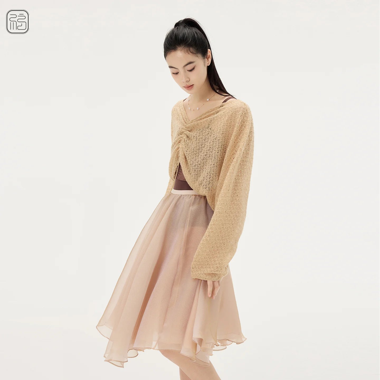 Sonnet Dance Oversized Warm Up Top - Beige - THE COLLECTIVE DANCEWEARSonnet Dance Oversized Warm Up Top - BeigemLeotardTHE COLLECTIVE DANCEWEAR