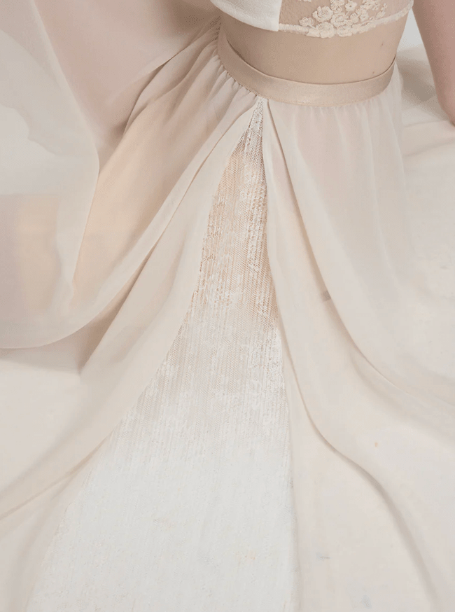 Sonnet Dance The Chiffon Skirt with Lace - Cream - THE COLLECTIVE DANCEWEARSonnet Dance The Chiffon Skirt with Lace - CreammSKIRTTHE COLLECTIVE DANCEWEAR