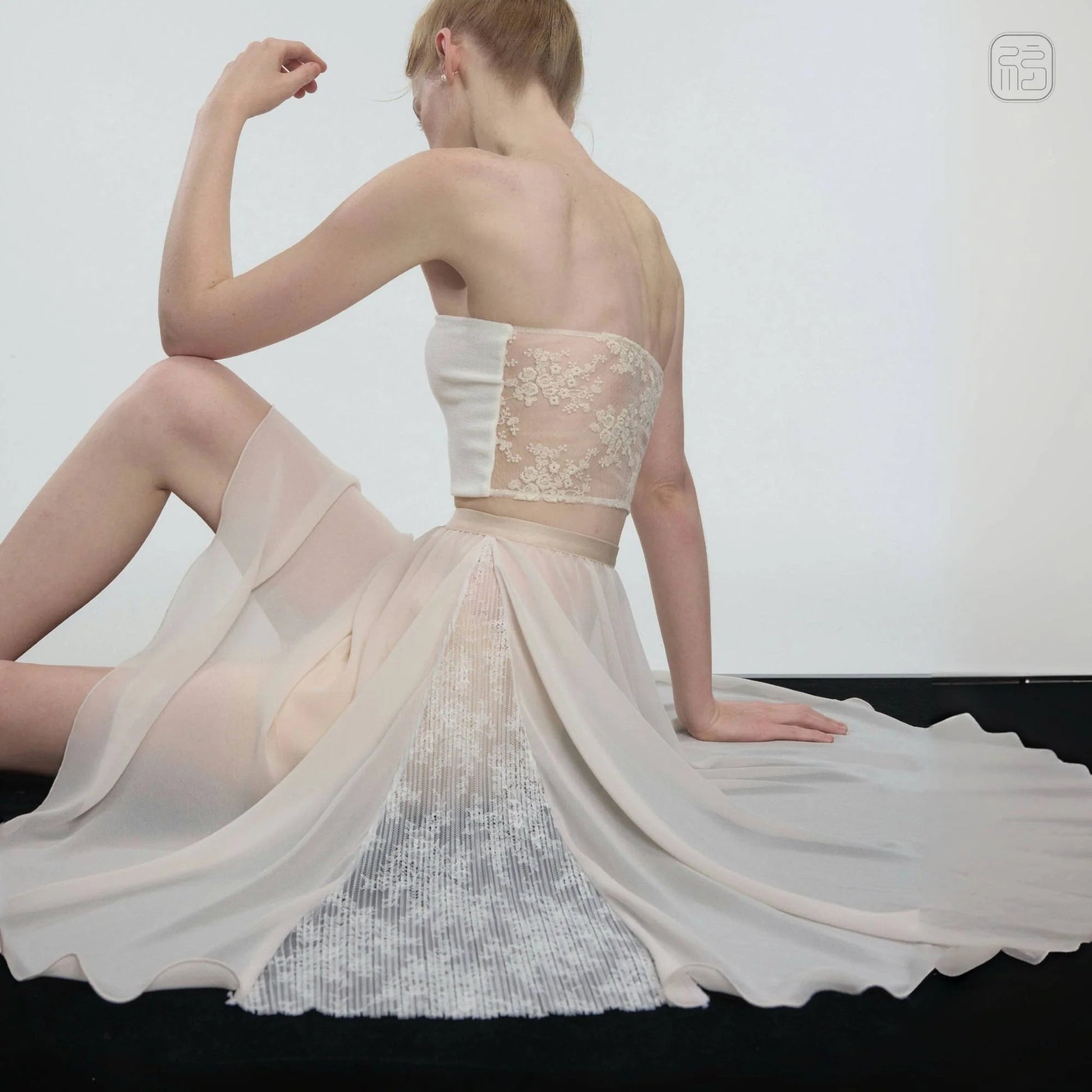 Sonnet Dance The Chiffon Skirt with Lace - Cream - THE COLLECTIVE DANCEWEARSonnet Dance The Chiffon Skirt with Lace - CreammSKIRTTHE COLLECTIVE DANCEWEAR