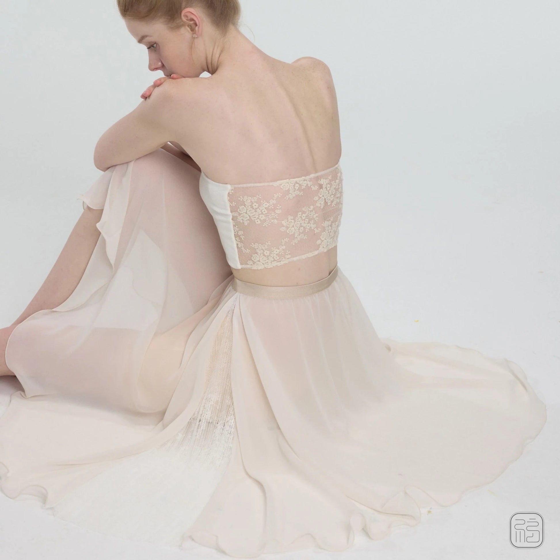 Sonnet Dance The Chiffon Skirt with Lace - Cream - THE COLLECTIVE DANCEWEARSonnet Dance The Chiffon Skirt with Lace - CreammSKIRTTHE COLLECTIVE DANCEWEAR