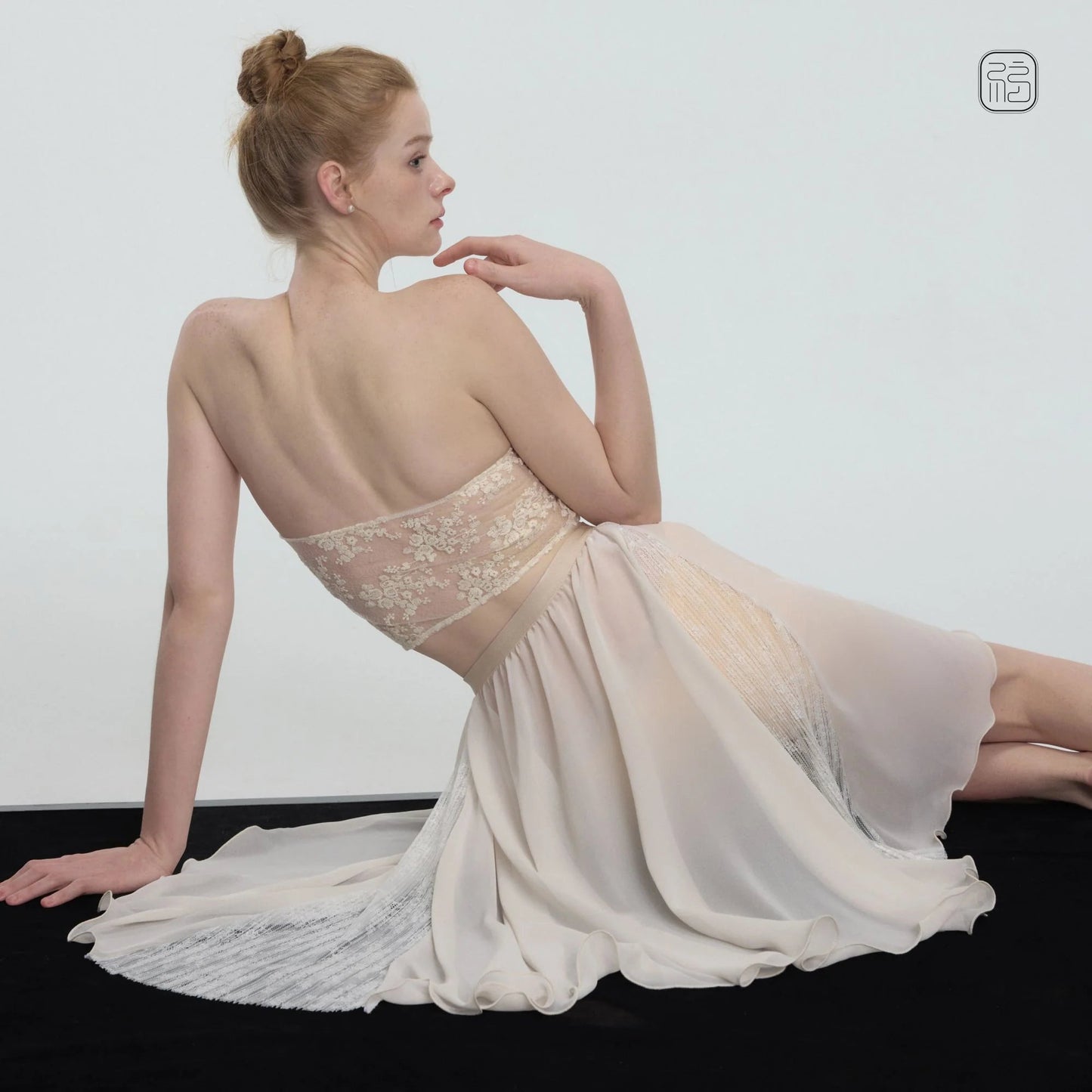Sonnet Dance The Chiffon Skirt with Lace - Cream - THE COLLECTIVE DANCEWEARSonnet Dance The Chiffon Skirt with Lace - CreammSKIRTTHE COLLECTIVE DANCEWEAR