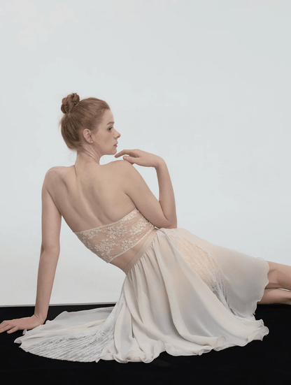 Sonnet Dance The Chiffon Skirt with Lace - Cream - THE COLLECTIVE DANCEWEARSonnet Dance The Chiffon Skirt with Lace - CreammSKIRTTHE COLLECTIVE DANCEWEAR