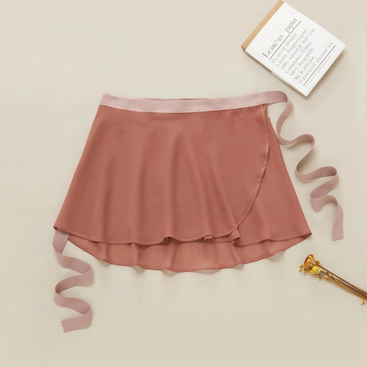 Sonnet Dance The Contrast Wrap Skirt - Dusty Rose - Collective DancewearSonnet Dance The Contrast Wrap Skirt - Dusty Rose#mSKIRTCollective Dancewear