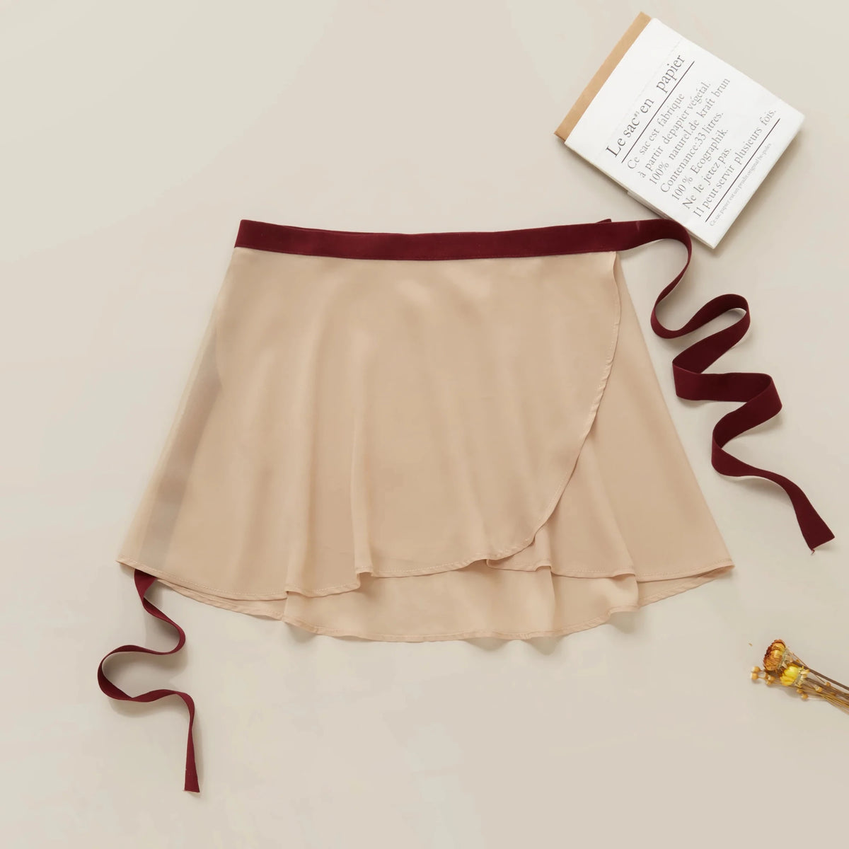 Sonnet Dance The Contrast Wrap Skirt - Nude - Collective DancewearSonnet Dance The Contrast Wrap Skirt - Nude#mSKIRTCollective Dancewear