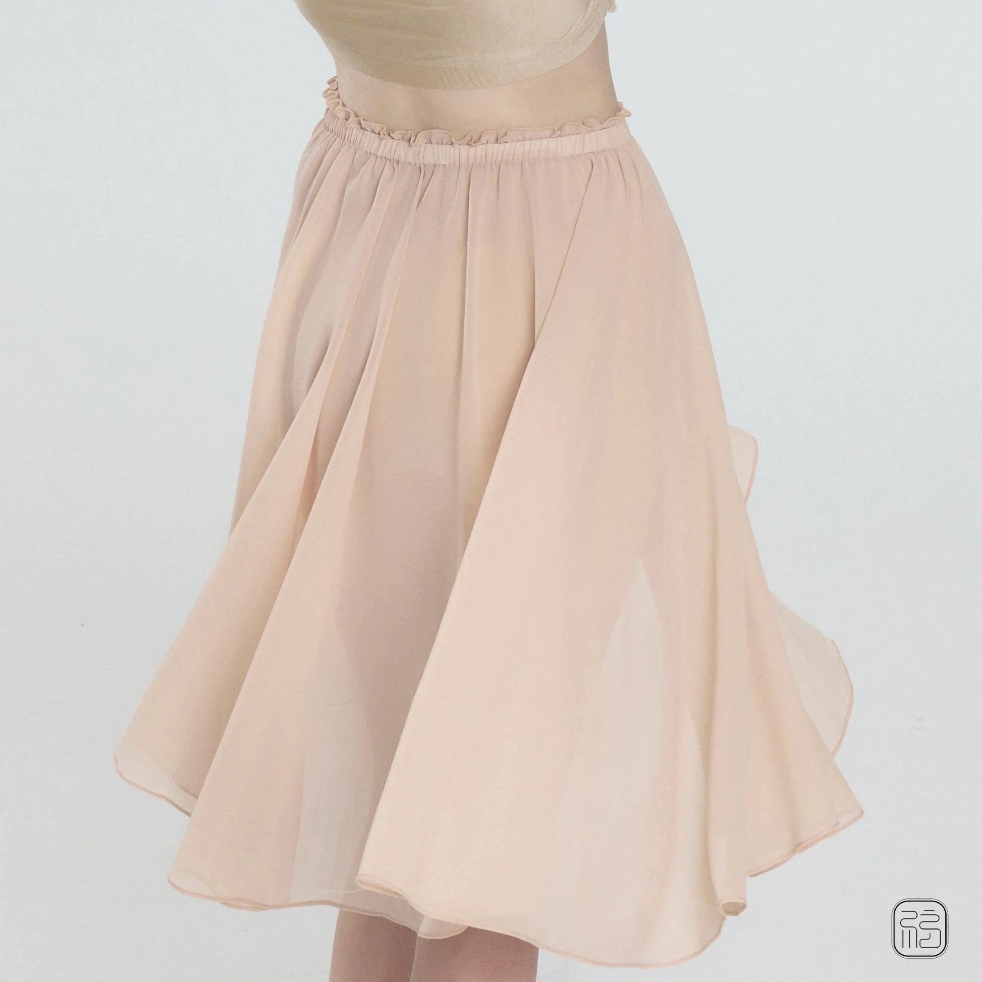 Sonnet Dance The Ecru Flowy Chiffon Skirt - Nude Pink - THE COLLECTIVE DANCEWEARSonnet Dance The Ecru Flowy Chiffon Skirt - Nude PinkmSKIRTTHE COLLECTIVE DANCEWEAR