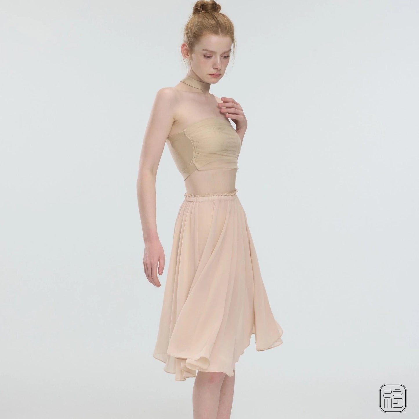 Sonnet Dance The Ecru Flowy Chiffon Skirt - Nude Pink - THE COLLECTIVE DANCEWEARSonnet Dance The Ecru Flowy Chiffon Skirt - Nude PinkmSKIRTTHE COLLECTIVE DANCEWEAR
