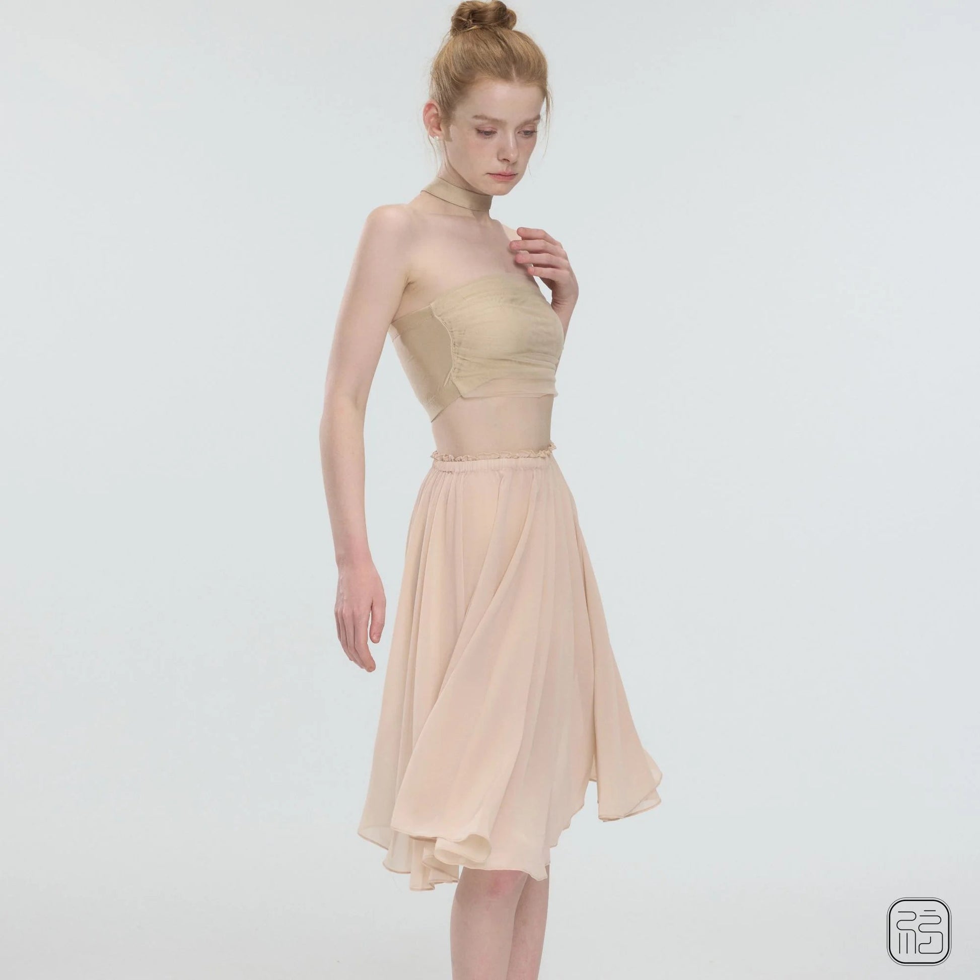 Sonnet Dance The Ecru Flowy Chiffon Skirt - Nude Pink - THE COLLECTIVE DANCEWEARSonnet Dance The Ecru Flowy Chiffon Skirt - Nude PinkmSKIRTTHE COLLECTIVE DANCEWEAR