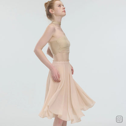 Sonnet Dance The Ecru Flowy Chiffon Skirt - Nude Pink - THE COLLECTIVE DANCEWEARSonnet Dance The Ecru Flowy Chiffon Skirt - Nude PinkmSKIRTTHE COLLECTIVE DANCEWEAR