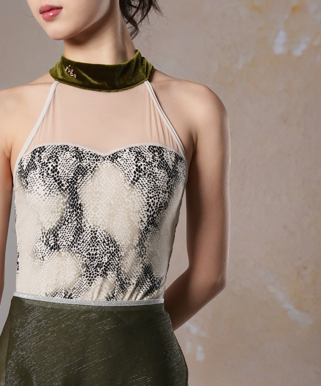 Sonnet Dance The Python High Neck Leotard - THE COLLECTIVE DANCEWEARSonnet Dance The Python High Neck LeotardmLeotardTHE COLLECTIVE DANCEWEAR